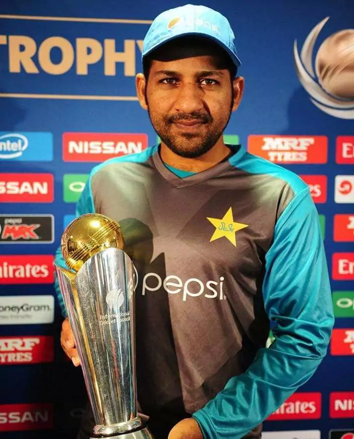 Sarfaraz Ahmed Photo in Champions Trophy
