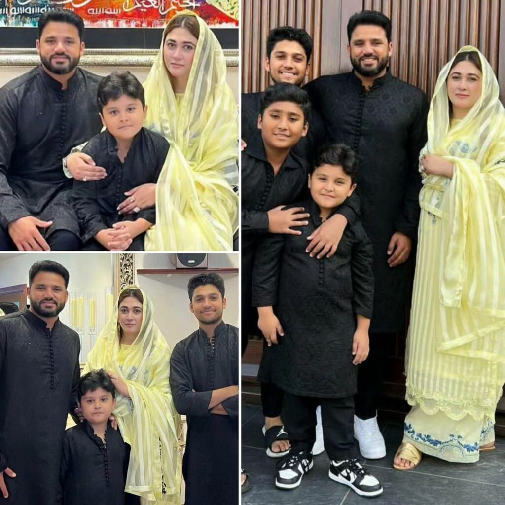 Azhar Ali Wife and Sons Photos