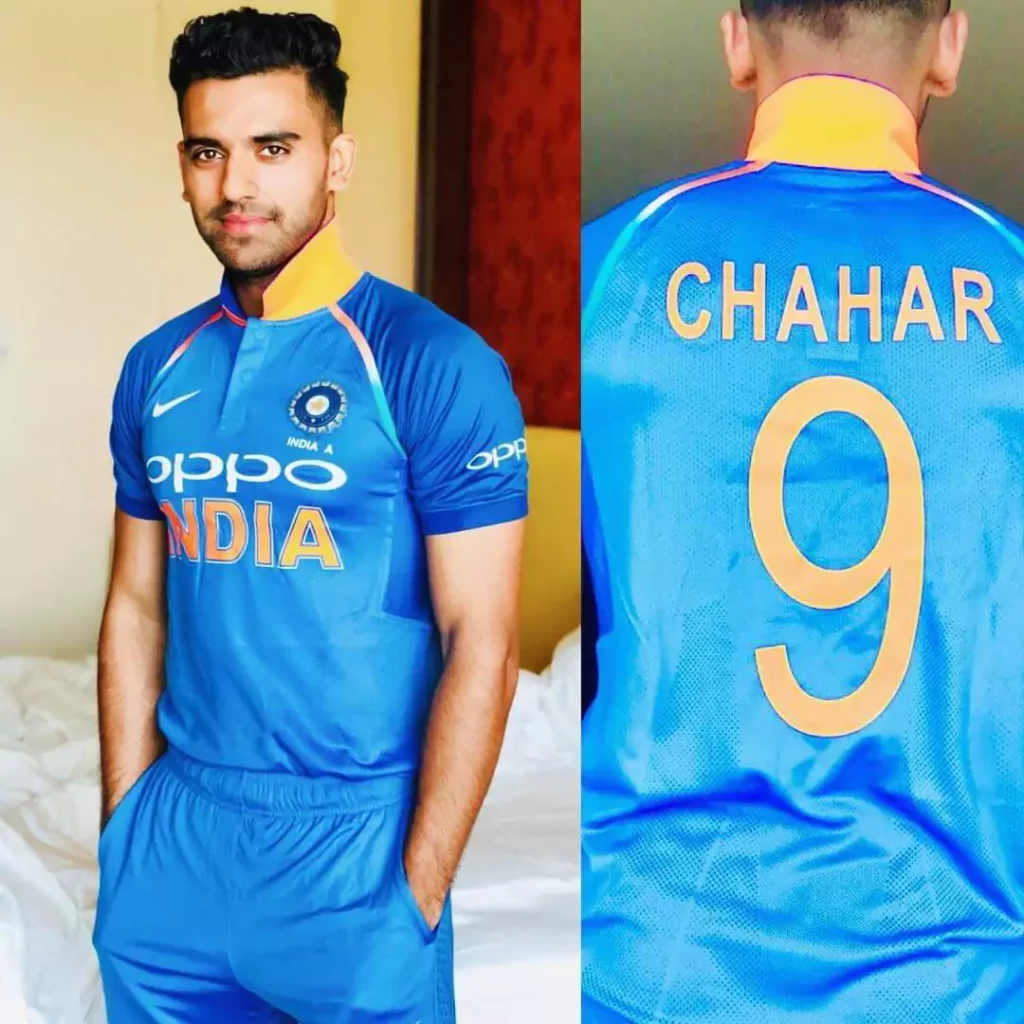 Deepak Chahar Jersey Number
