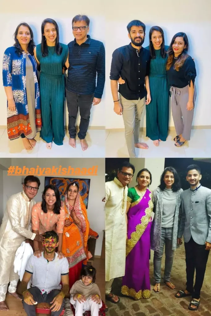 Smriti Mandhana Family Photos